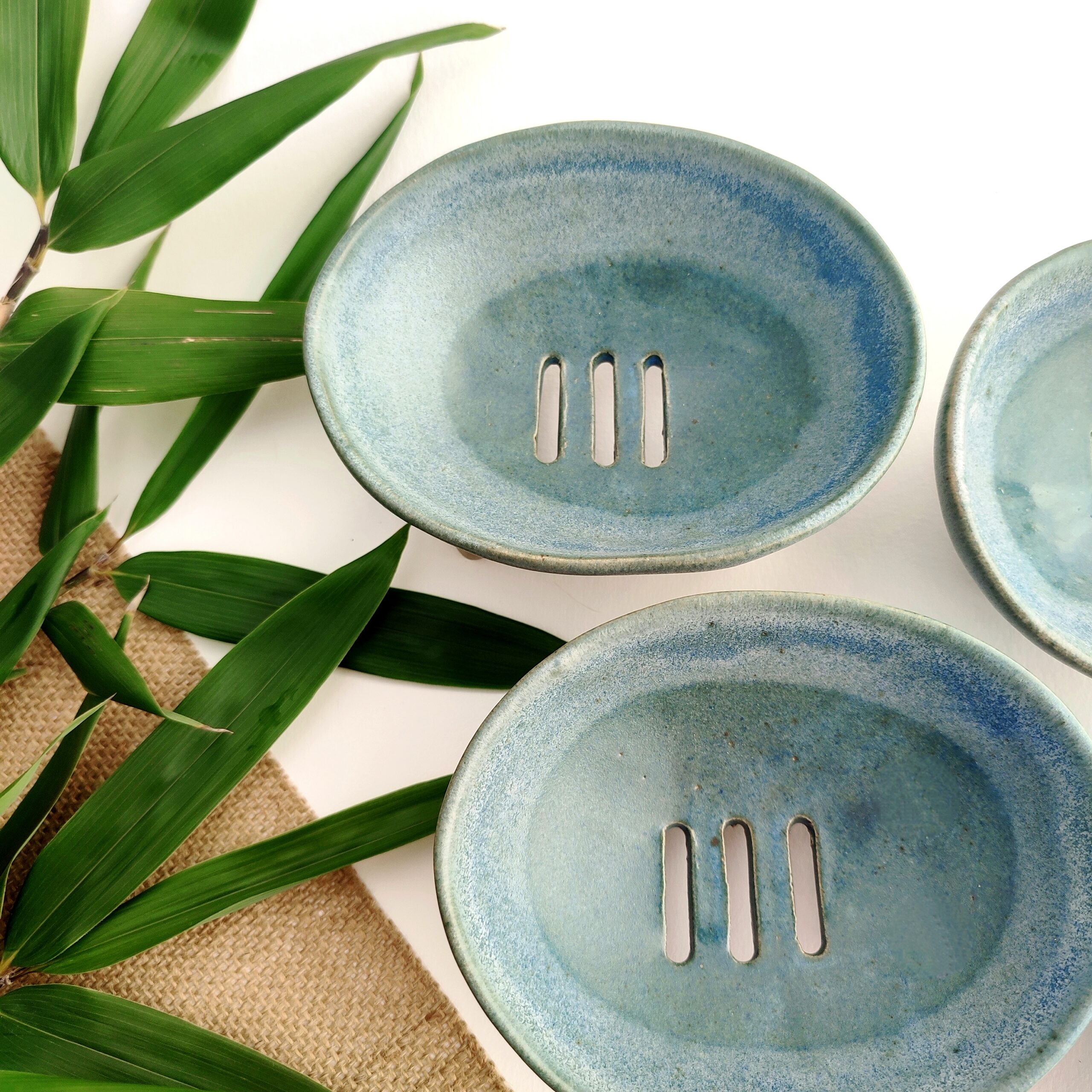 Porte savon en grès