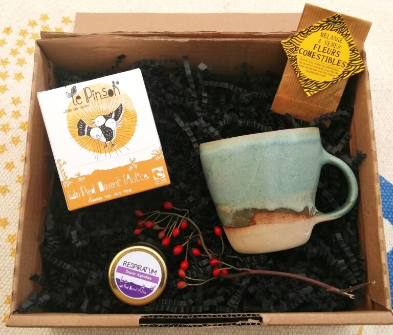 coffret cadeau tisane et céramique